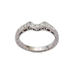14kt  White Gold Wedding Band #2238767