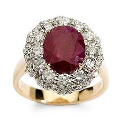 4.24ct Ruby & Diamond Ring #2238828