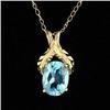Image 1 : Blue Topaz & Yellow Chain #2238870