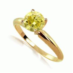 Yellow Diamond Engagement Ring #2238892