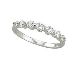 7 Stone Diamond Wedding Band #2238900