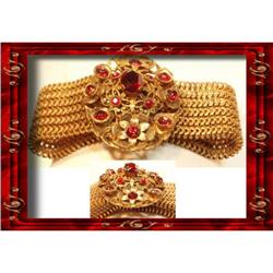 1930'S DEROSA WIDE Victorian MESH bracelet #2238922