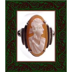 Vintage ART DECO EXQUISITE CAMEO  RING #2238924