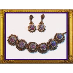 Vintage DECO Signed Queens jewels Parure #2238939