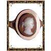 Image 1 : 1800 Georgian ROSE GOLD Antique Cameo RING  #2238950