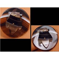 Victorian Banded AGATE SCOTTISH CLAW #2238952