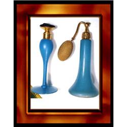 PAIR DECO DeVILBISS PERFUME BOTTLEs  #2238954