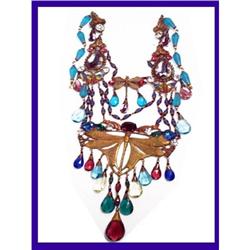 Vintage Czech EGYPTIAN Aesthetic necklace #2238961