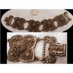 vintage Extravagant Etruscan HINGED Bracelet #2238983