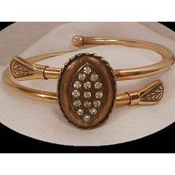 ANtique Victorian BYPASS HINGED  Bracelet #2238992