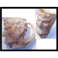 BIZARRE Devil Satyr carved marble Pan Mythical #2239005