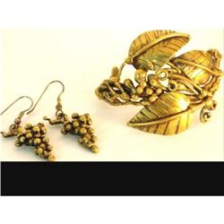 UNUSUAL ARTS Crafts HUGE bracelet earrings #2239010