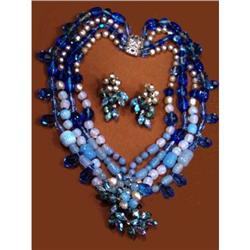 AMAZING ROBERT GLASS HUGE necklace Baroque #2239015