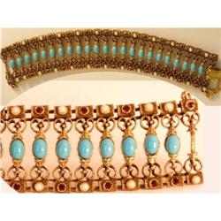 Vintage Exotic Egyptian revival jewel bracelet #2239033