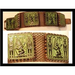 1920's GLASS Egyptian CLEOPATRA BRACELET #2239037