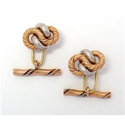 Platinum and 14K Gold Cufflinks #2239053