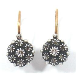 European Diamond Cluster Earrings #2239069