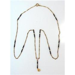 14Kt  gold Art Deco lorgnette chain #2239099