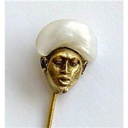 Gold Stickpin of an Indian's head #2239105