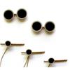 Image 1 : Carrington & Co. cufflinks sand studs set #2239117