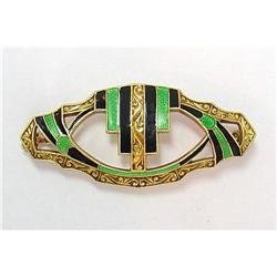 Amercan Art Deco enameled  pin #2239129