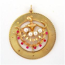 Jewelled gold Ballerina charm #2239137