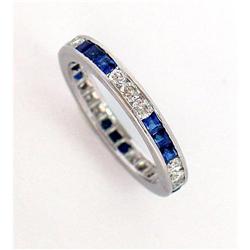 Art Deco Sapphire and Diamond Band #2239153