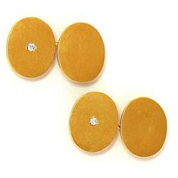 14Kt Gold and DiamondCufflinks #2239160