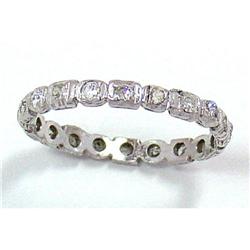 Vintage Platinum and Diamond Band #2239161