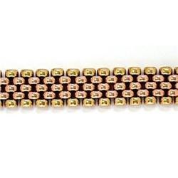Retro Modern Two Tone 14Kt Gold Bracelet #2239180
