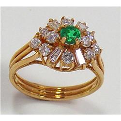 Emerald and Diamond Ring #2239194