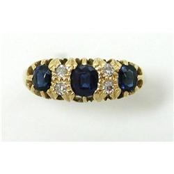 Victorian Sapphire and Diamond Ring #2239199
