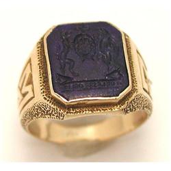 14Kt. Gold and Lapis Lazuli School Ring #2239200