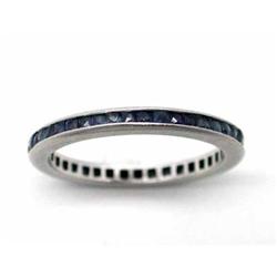 Vintage French cut Sapphire Band #2239204