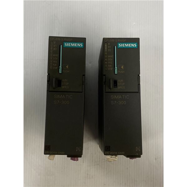 (2) Siemens # 1P 6SES7 315-2EH14-0AB0 Modules