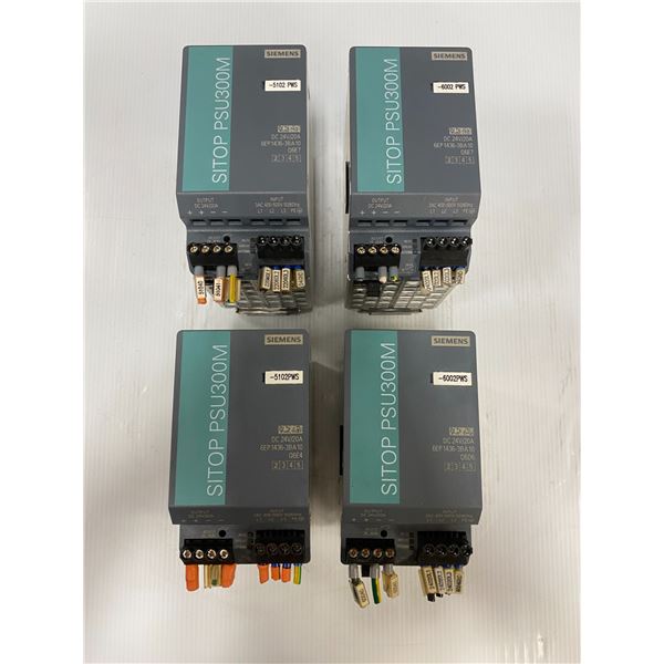 (4) Siemens # 6EP1436-3BA10 Power Supplies