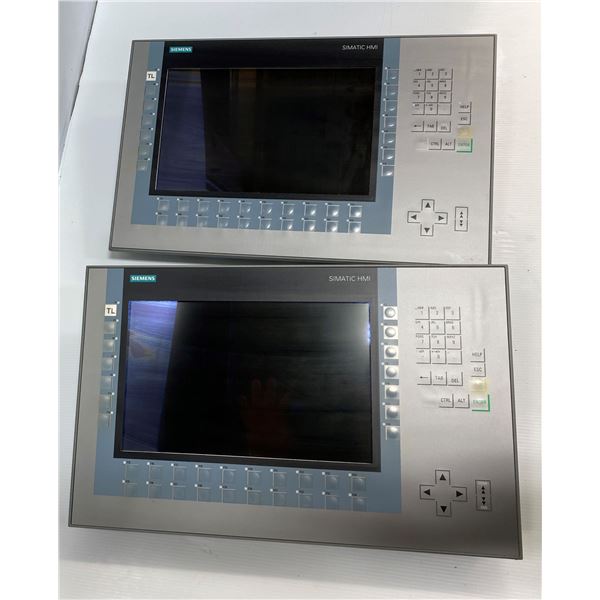 (2) Siemens # 1P 6AV2 124-1MC01-0AX0 Screens