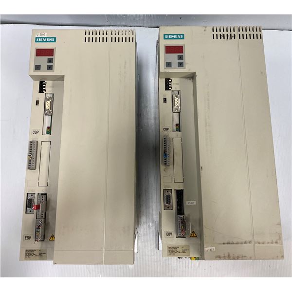 (2) Siemens # 6SE7023-8TP60-Z Master Drives VC DC/AC Drives