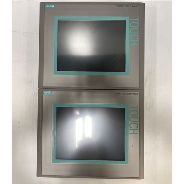 (2) Siemens 1P 6AV6 643-0CD01-1AX1 MP277 10" Touch