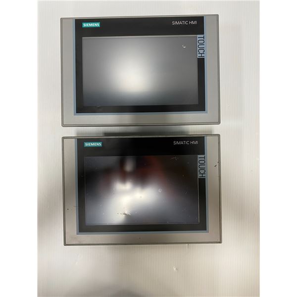 (2) - Siemens 6AV2 124-0JC01-0AX0 TP900 Comfort Touch Screens
