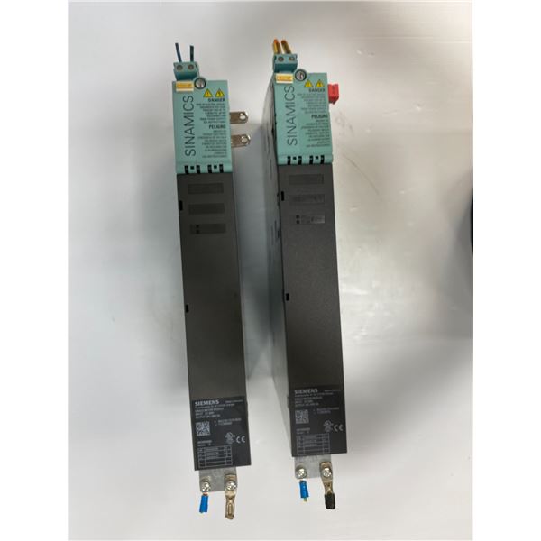 (2) Siemens # 1P 6SL3120-1TE15-0AA3 Motor Module