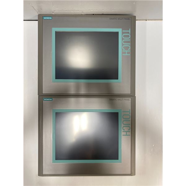 (2) Siemens # 6AV6 643-0CD01-1AX1 Screens