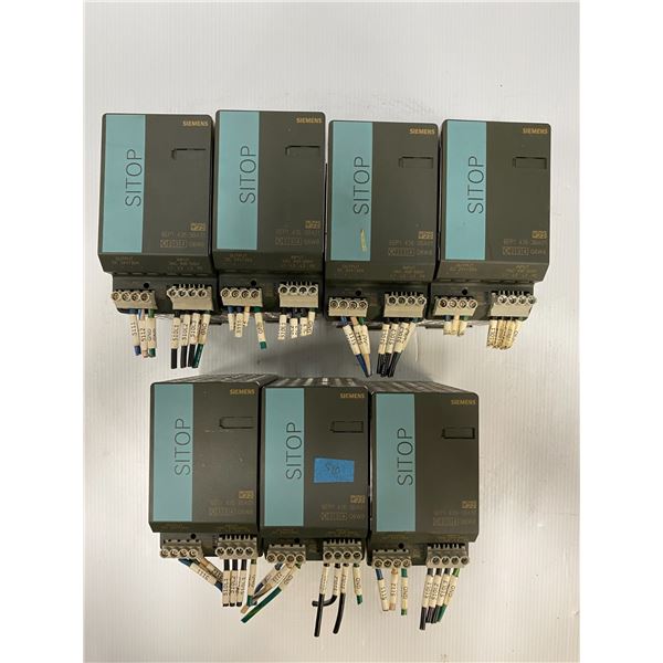 Lot Of (7) Siemens # 6EP1436-3BA01 Sitop Modules