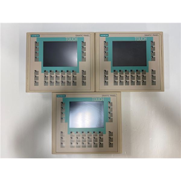 (3) Siemens # 1P 6AV6 642-0DA01-1AX1 Screens