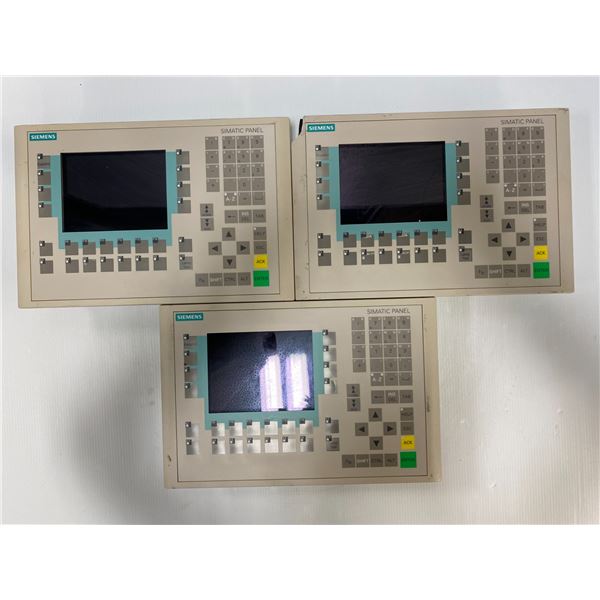 (3) Siemens # 6AV6 542-0CA10-0AX0 Screen