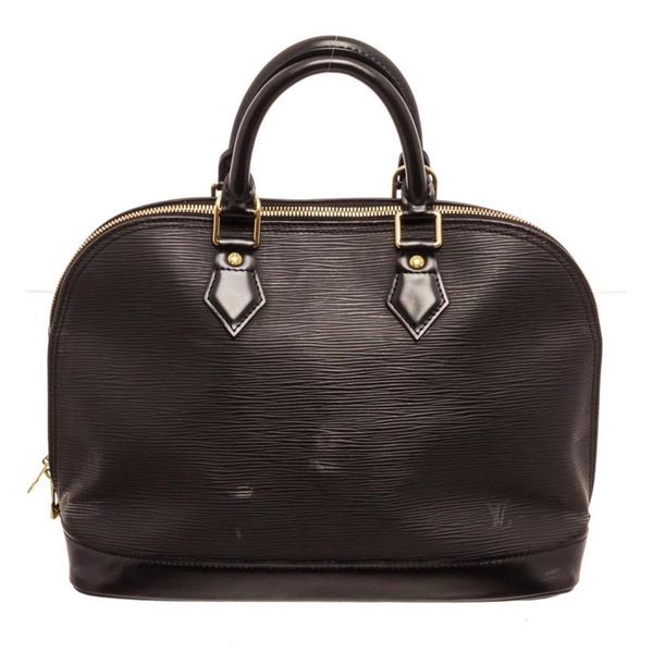 Louis Vuitton Black Alma PM Satchel