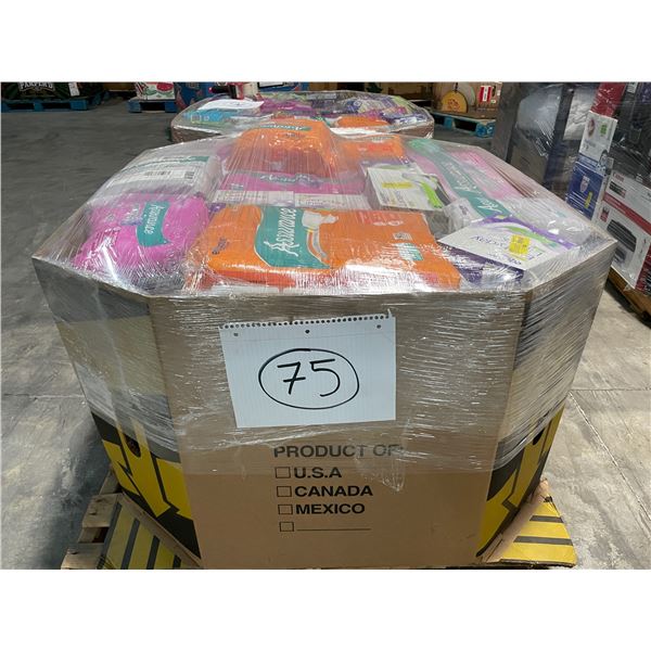Pallet de aseo personal.