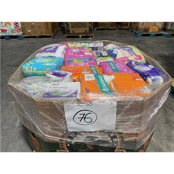 Pallet de aseo personal.