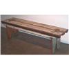 Image 1 : ANTIQUE RUSTIC PRIMITIVE MILK PAINT BENCH PEW #2182966