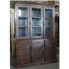 Image 1 : LG ANTIQUE WALNUT BOOKCASE CABINET LINEN PRESS #2182998
